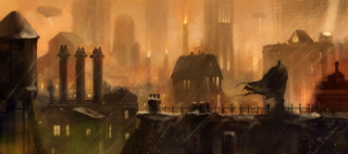 Illustration for article titled Where Does Batman Get All This Wonderful Concept Art?